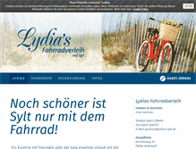 Tablet Screenshot of lydias-sylt.de